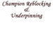 Champion Reblocking  Underpinning - Builder Melbourne